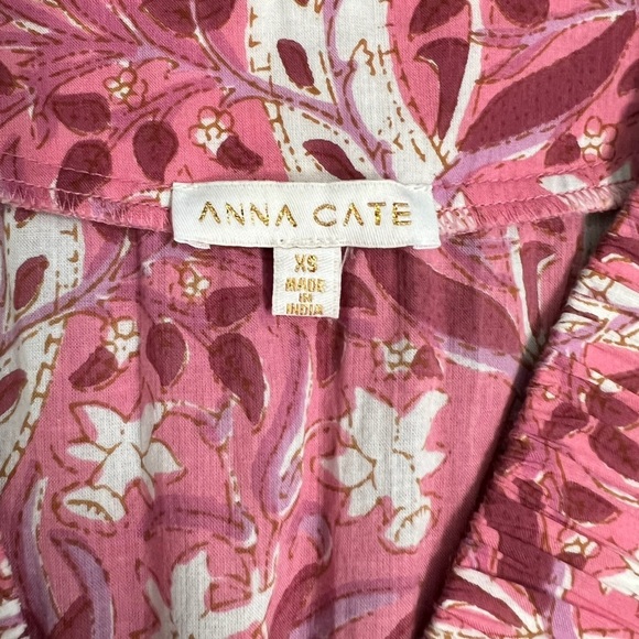 Anna Cate Charlotte Maxi Dress in Vine Mix Pink Floral Ruffle Tiered Size XS - Picture 3 of 8